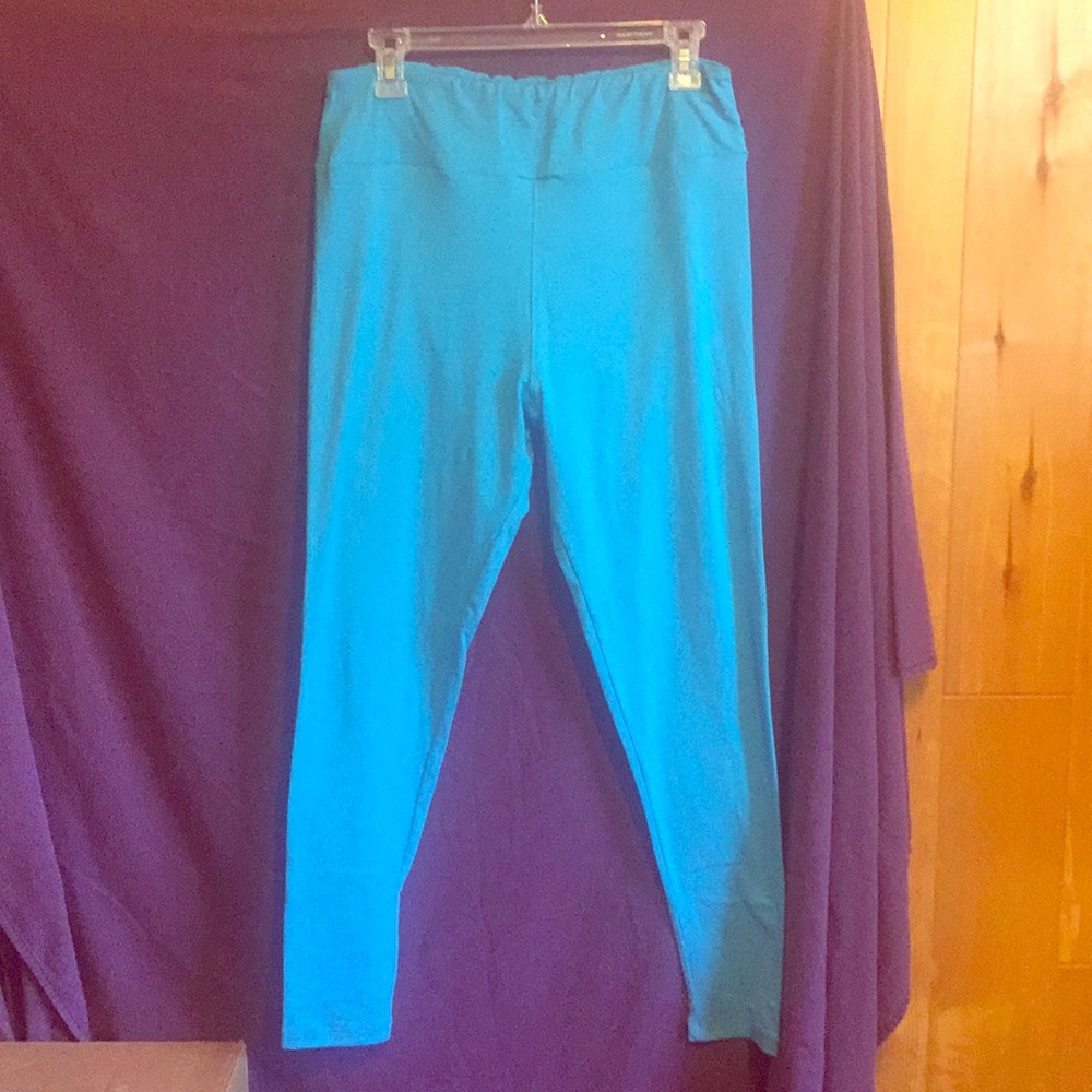 Lularoe TC Blue Legging Almost New